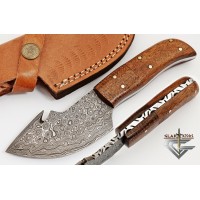 Damascus Skinner 7.5" Hunting Skinning Knife