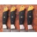 Custom Damascus Steel 4 Pcs Kitchen Knife Set GladiatorsGuild GG-50