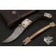 Engraved Custom Survival Pocket knife Damascus Folding Pocket Knife with Sheath 6012